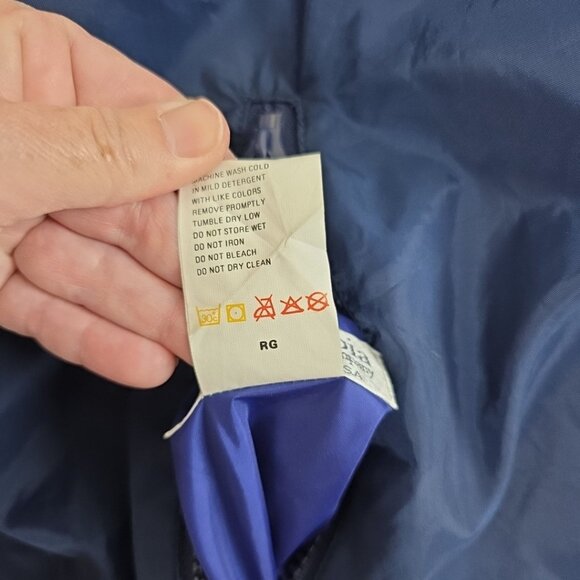 VTG Columbia Coat Reversible Insulated Womens Size M Blue Navy EUC Waterproof - Picture 7 of 12